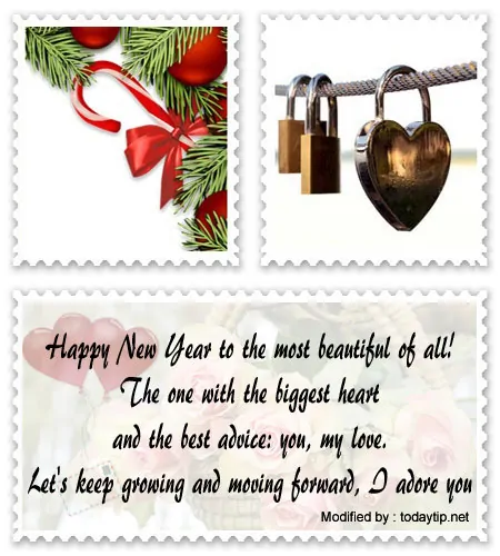 Download magical New Year love messages
