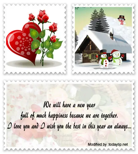 Romantic New Year wishes for lover