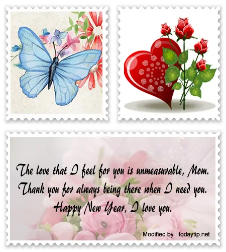 Find heartfelt new year love quotes to Mom