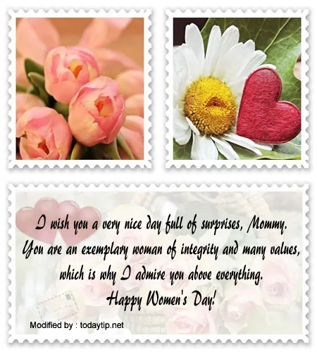 Wordings I wish you a Happy Women's Day messages Mom
