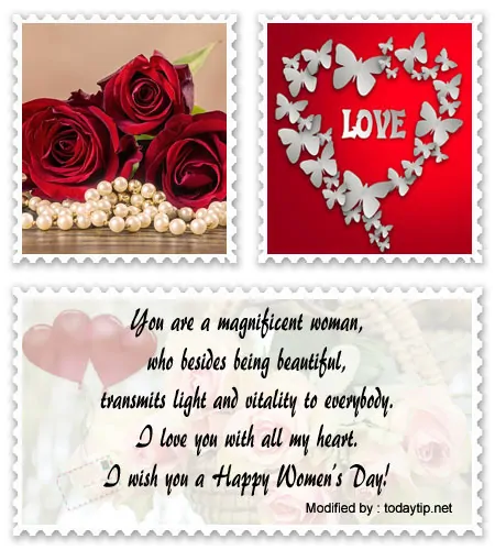 Free download love cards with romantic Women's Day wishes