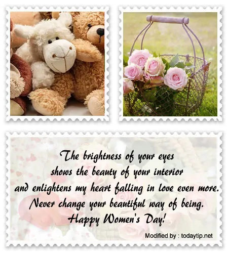 Download cute romantic Women's day messages