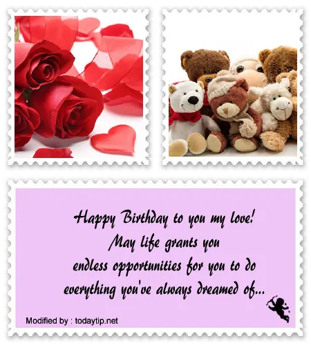 Sweet and touching I love you birthday Whatsapp text messages