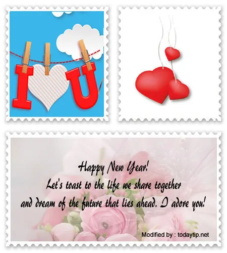 Wishing you a happy new year darling Whatsapp messages