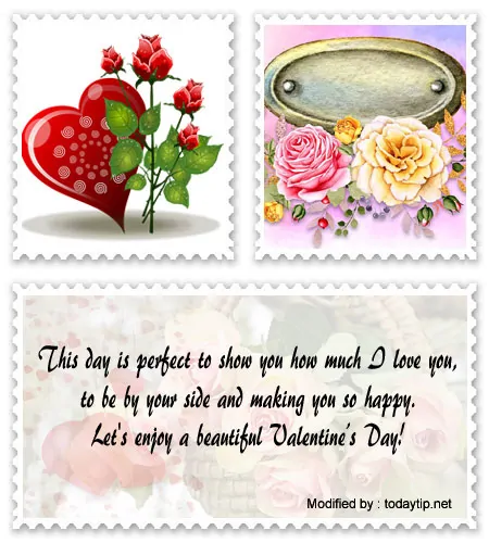 Sweet & romantic Valentine's Day text messages for Her.#ValentinesDayQuotes