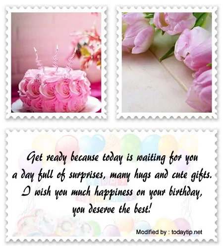 Get sweet cute happy birthday love text messages for him/her