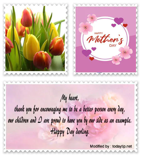 Mother's Day sayings for for wife.#MothersDayGreetings