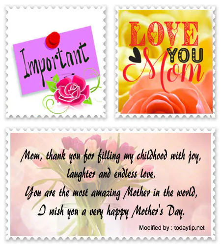 Cute sayings Happy Mother's Day my beloved.#MothersDayQuotesForWife