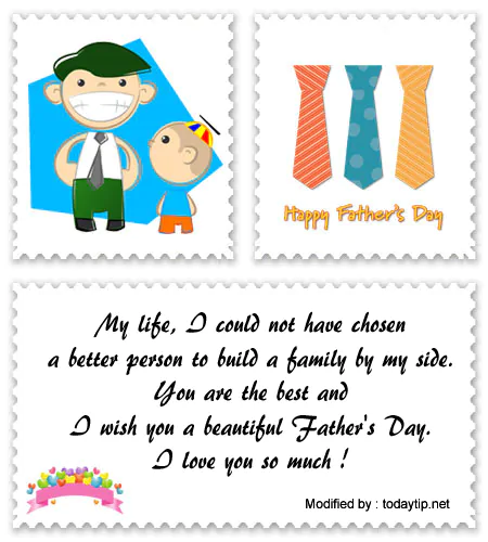 Send Father's Day love texts by messenger.#LoveFathersDayMessages