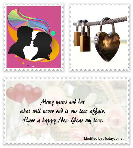 happy new year greeting cards for Messenger