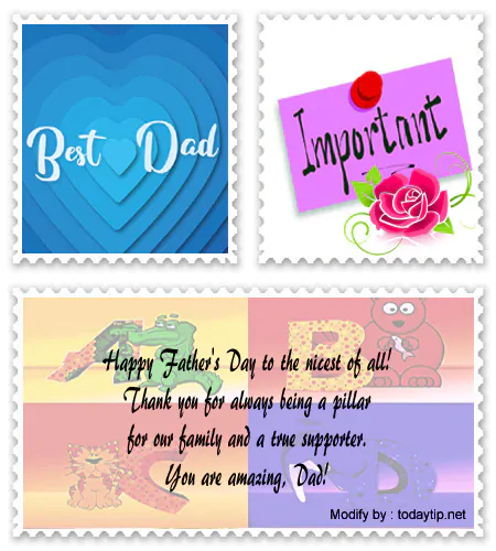 Father's Day messages ,congratulations quotes to Dad.#LoveFathersDayWishes