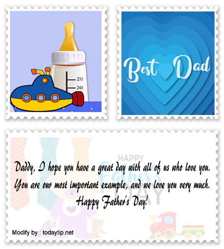 Download Father's Day phrases for Dad.#LoveFathersDayGreetings