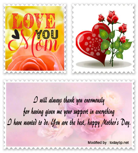 Happy Mother's Day messages for whatsapp.#MothersDayLovePhrases
