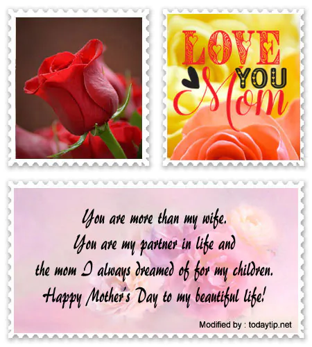 Happy Mother's Day messages for WhatsApp .#ThanksMessagesForMothersDayGreetings